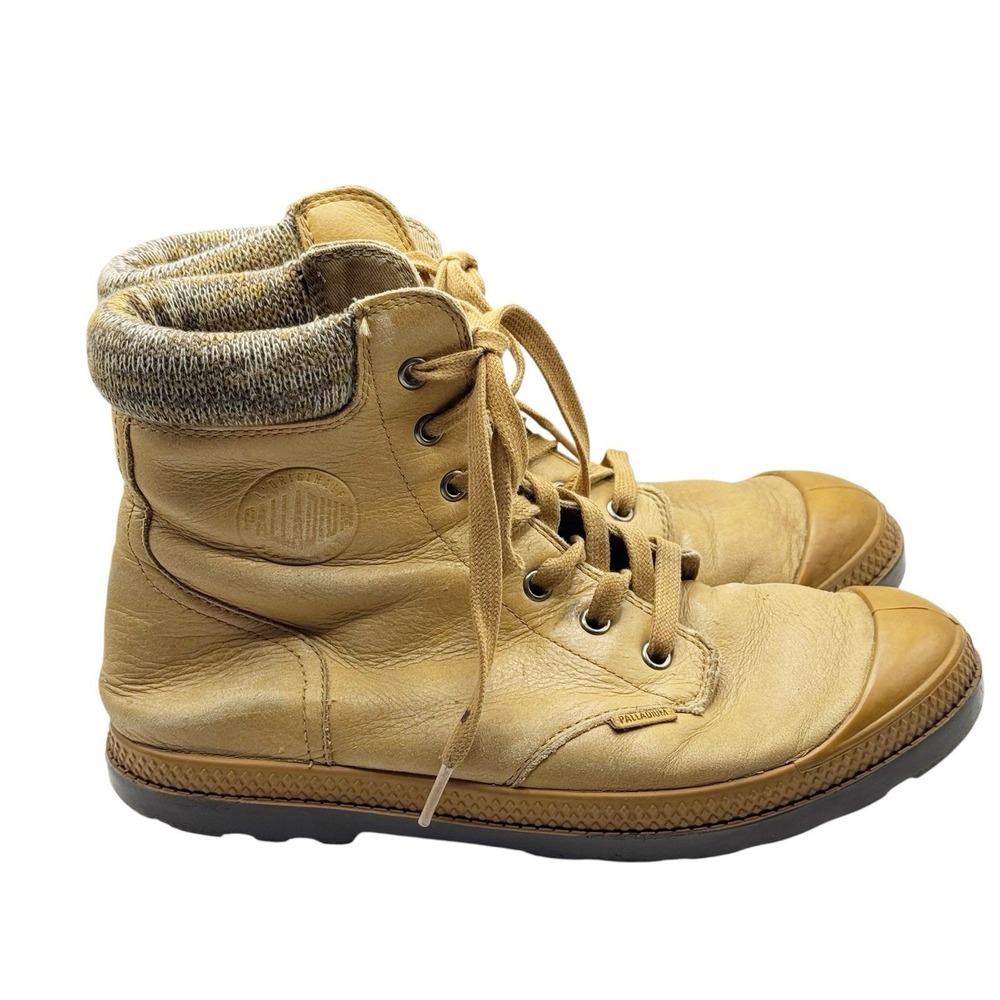 Palladium Women 8.5 Brown Leather Boots
